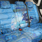 Ocean Spirit of Costa Rica Back Car Seat Cover Anchored in Costa Rican Pride - Aussie Hoodie
