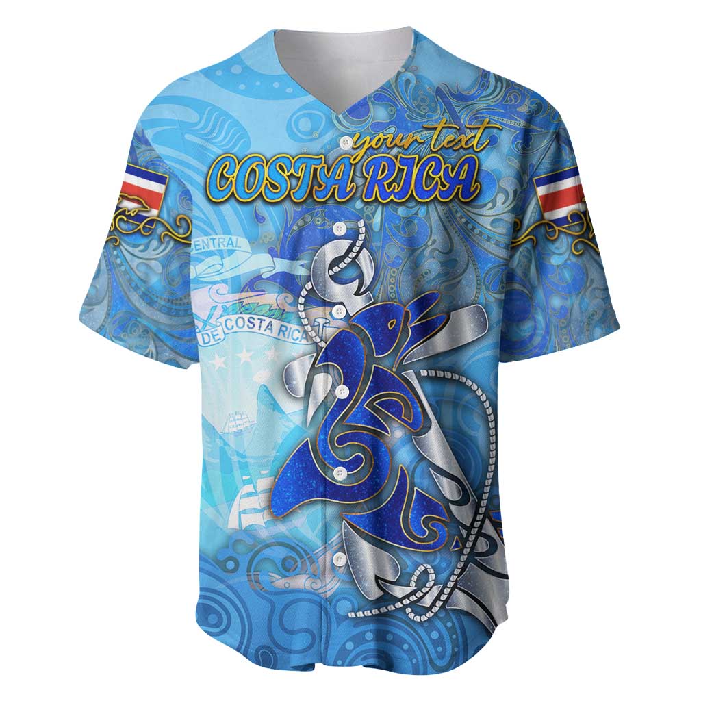 Ocean Spirit of Costa Rica Baseball Jersey Anchored in Costa Rican Pride - Aussie Hoodie