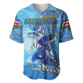 Ocean Spirit of Costa Rica Baseball Jersey Anchored in Costa Rican Pride - Aussie Hoodie
