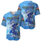 Ocean Spirit of Costa Rica Baseball Jersey Anchored in Costa Rican Pride - Aussie Hoodie