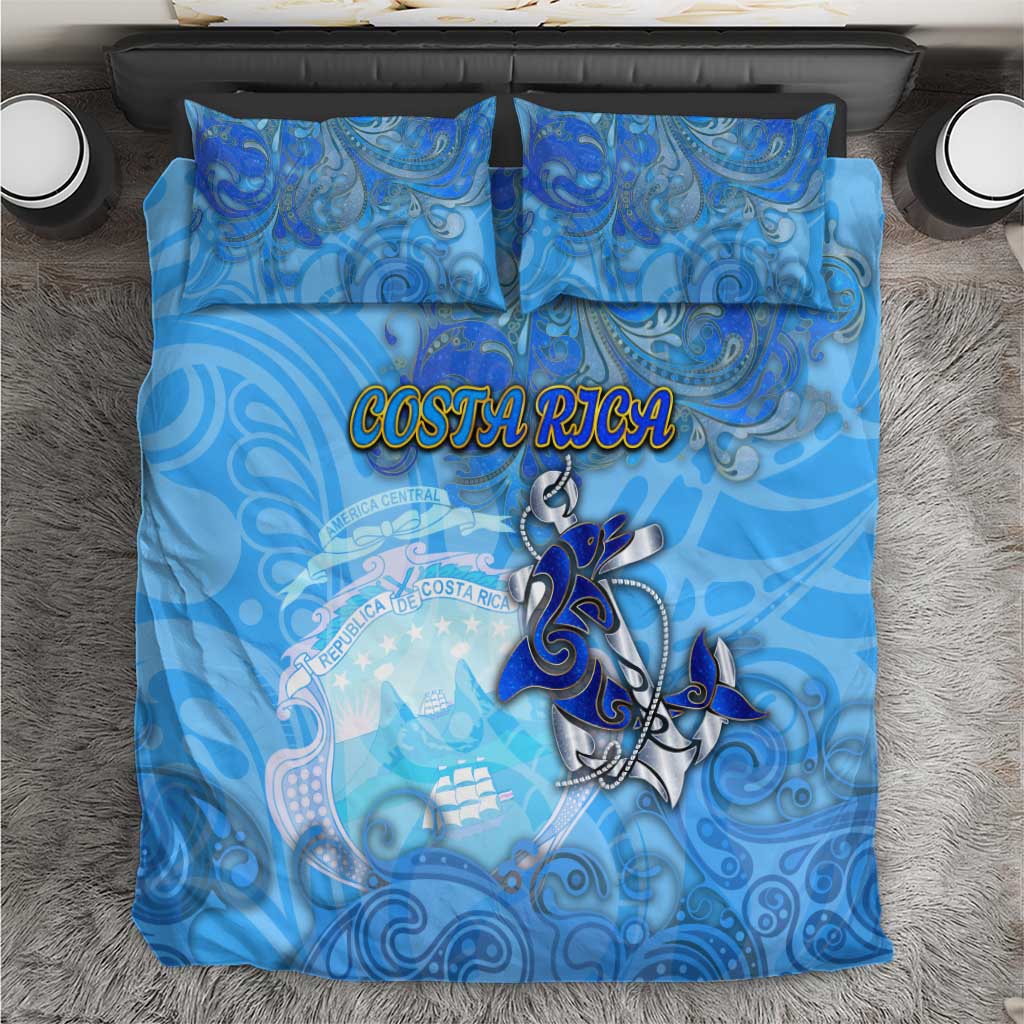 Ocean Spirit of Costa Rica Bedding Set Anchored in Costa Rican Pride - Aussie Hoodie