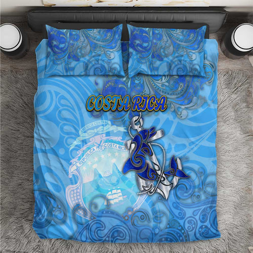 Ocean Spirit of Costa Rica Bedding Set Anchored in Costa Rican Pride - Aussie Hoodie