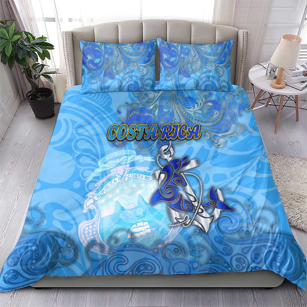 Ocean Spirit of Costa Rica Bedding Set Anchored in Costa Rican Pride - Aussie Hoodie