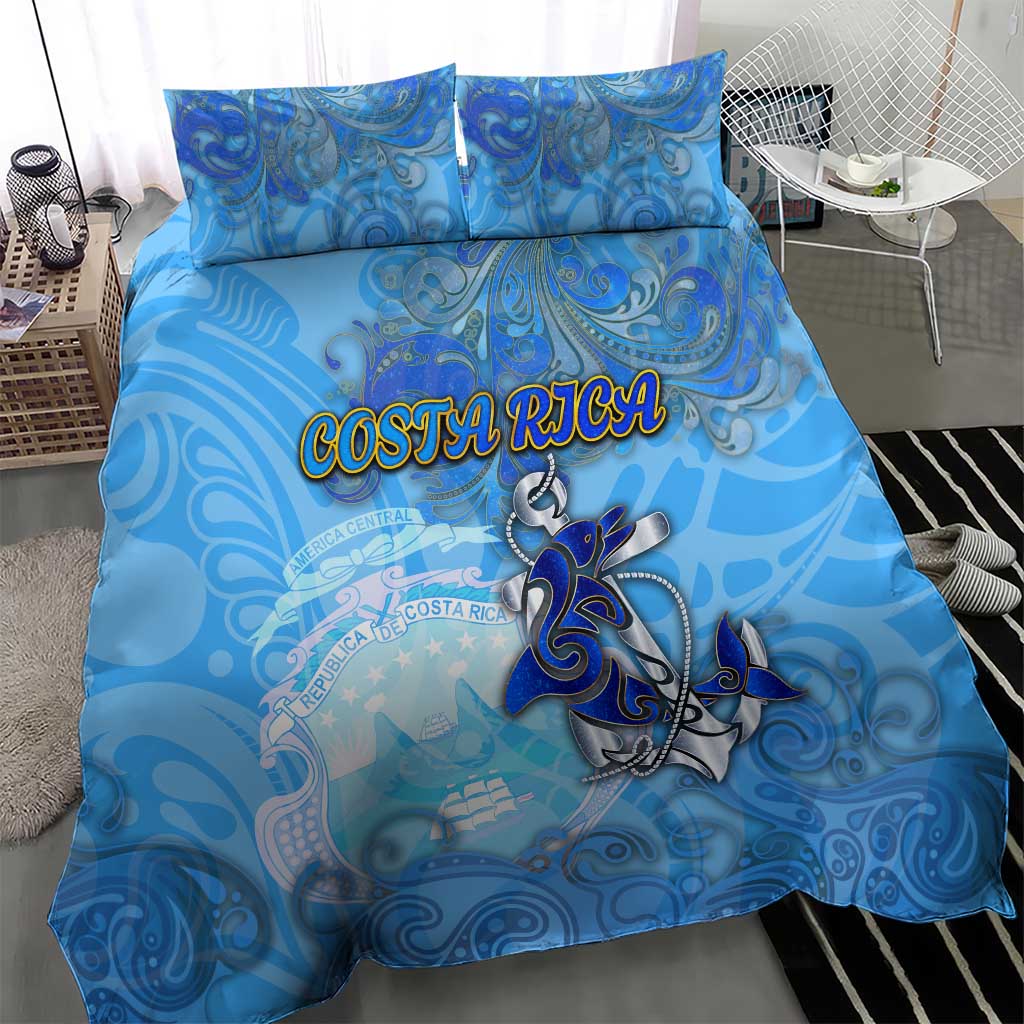Ocean Spirit of Costa Rica Bedding Set Anchored in Costa Rican Pride - Aussie Hoodie