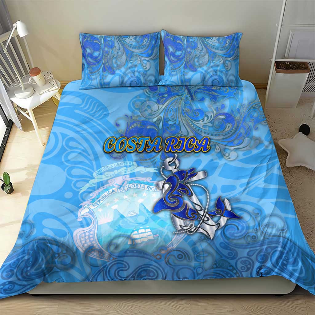Ocean Spirit of Costa Rica Bedding Set Anchored in Costa Rican Pride - Aussie Hoodie