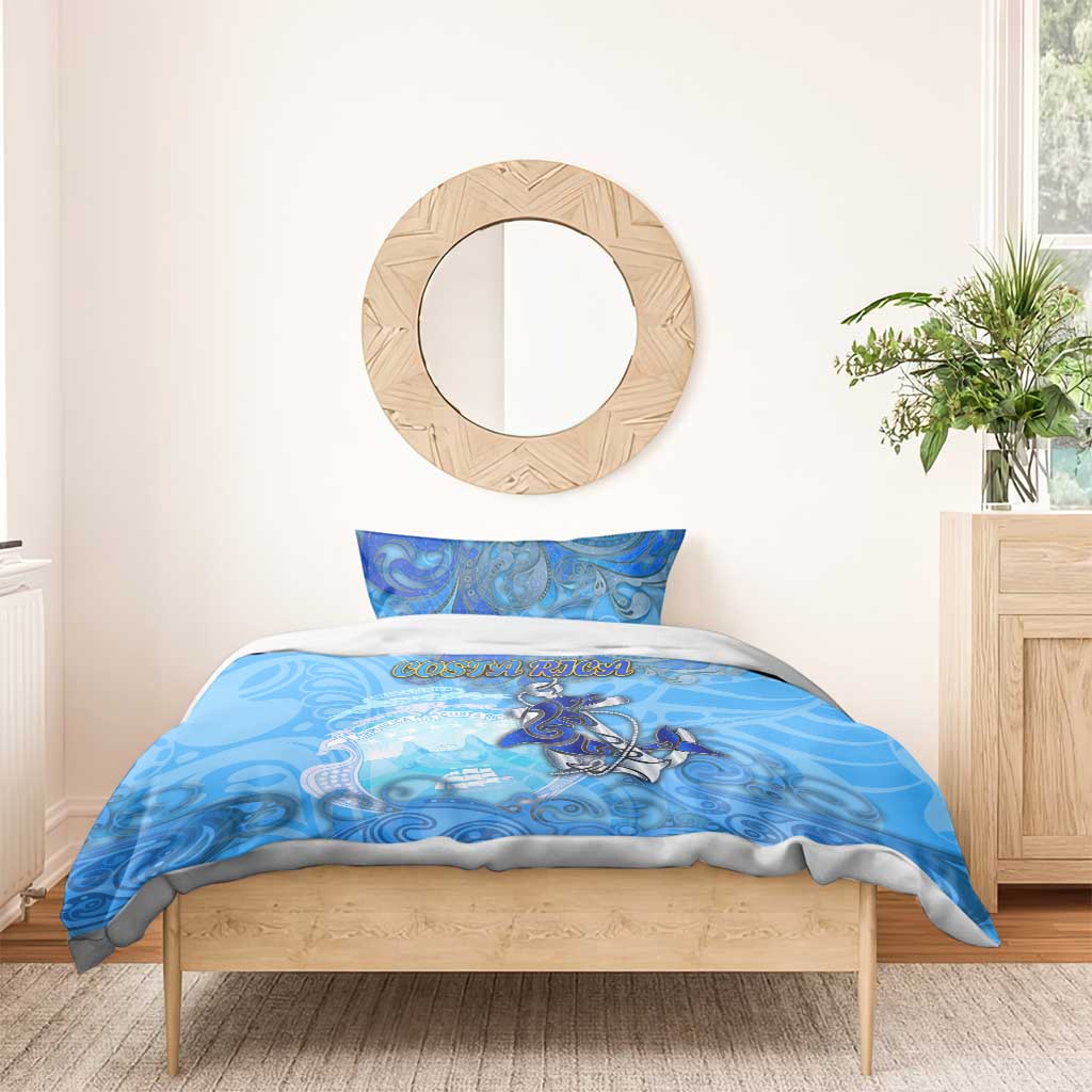 Ocean Spirit of Costa Rica Bedding Set Anchored in Costa Rican Pride - Aussie Hoodie
