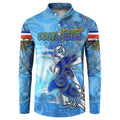 Ocean Spirit of Costa Rica Button Sweatshirt Anchored in Costa Rican Pride - Aussie Hoodie