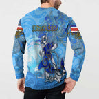 Ocean Spirit of Costa Rica Button Sweatshirt Anchored in Costa Rican Pride - Aussie Hoodie