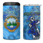 Ocean Spirit of Costa Rica 4 in 1 Can Cooler Tumbler Anchored in Costa Rican Pride - Aussie Hoodie