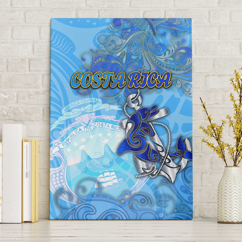 Ocean Spirit of Costa Rica Canvas Wall Art Anchored in Costa Rican Pride - Aussie Hoodie