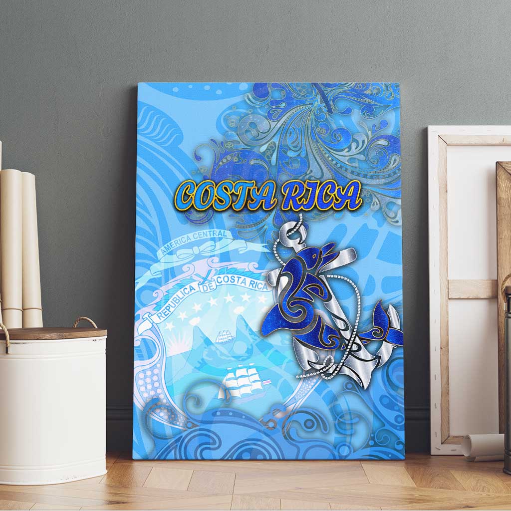 Ocean Spirit of Costa Rica Canvas Wall Art Anchored in Costa Rican Pride - Aussie Hoodie