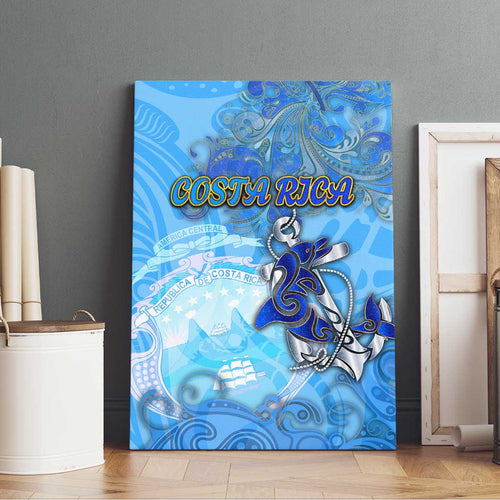 Ocean Spirit of Costa Rica Canvas Wall Art Anchored in Costa Rican Pride - Aussie Hoodie
