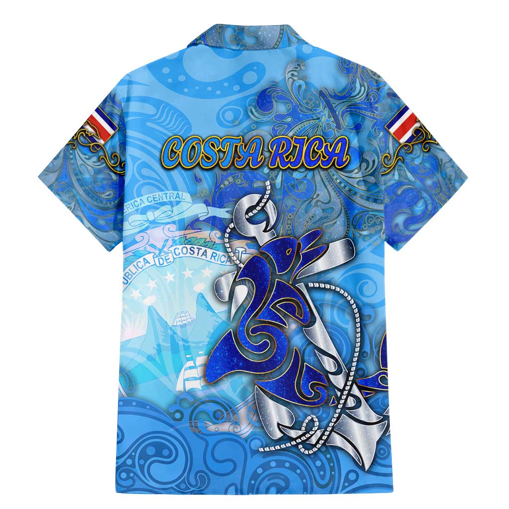 Ocean Spirit of Costa Rica Family Matching Mermaid Dress and Hawaiian Shirt Anchored in Costa Rican Pride - Aussie Hoodie