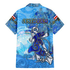 Ocean Spirit of Costa Rica Family Matching Mermaid Dress and Hawaiian Shirt Anchored in Costa Rican Pride - Aussie Hoodie