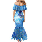 Ocean Spirit of Costa Rica Family Matching Mermaid Dress and Hawaiian Shirt Anchored in Costa Rican Pride - Aussie Hoodie