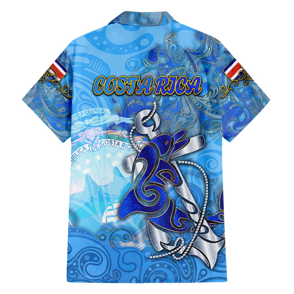 Ocean Spirit of Costa Rica Family Matching Off Shoulder Short Dress and Hawaiian Shirt Anchored in Costa Rican Pride - Aussie Hoodie