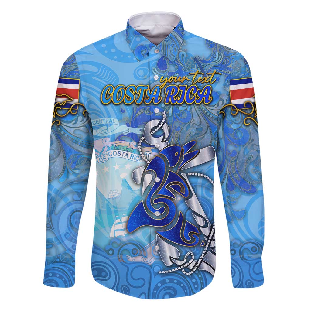 Ocean Spirit of Costa Rica Family Matching Puletasi and Hawaiian Shirt Anchored in Costa Rican Pride - Aussie Hoodie