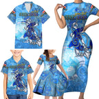 Ocean Spirit of Costa Rica Family Matching Short Sleeve Bodycon Dress and Hawaiian Shirt Anchored in Costa Rican Pride - Aussie Hoodie