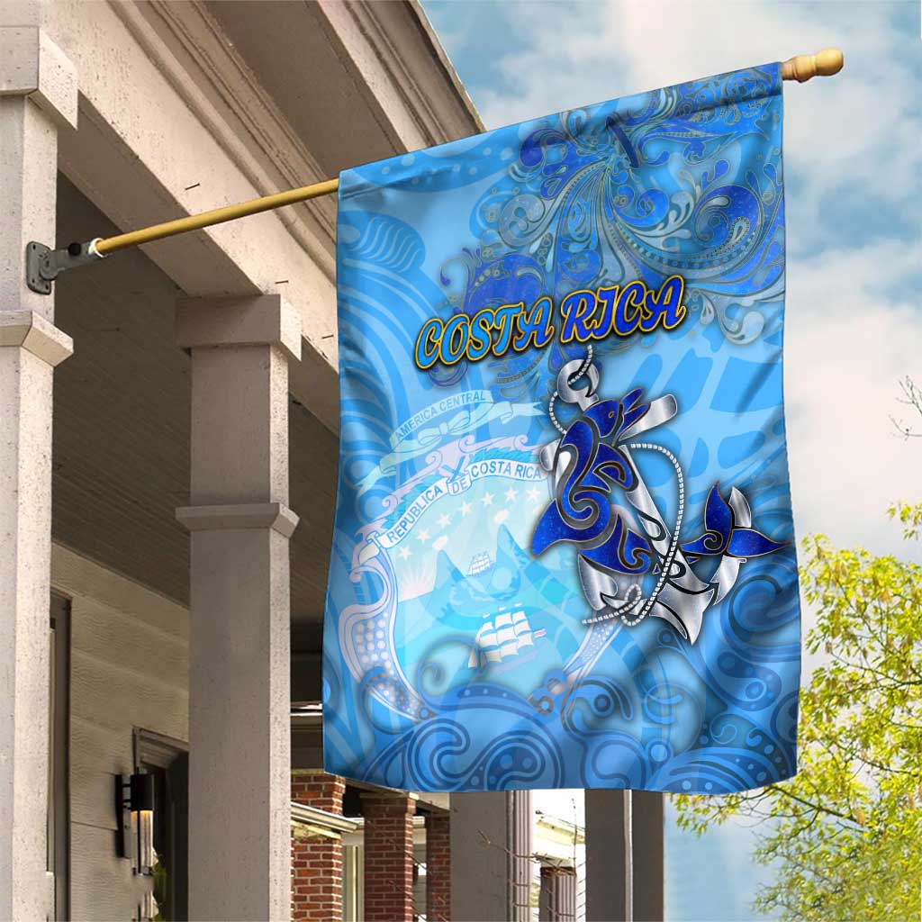 Ocean Spirit of Costa Rica Garden Flag Anchored in Costa Rican Pride - Aussie Hoodie