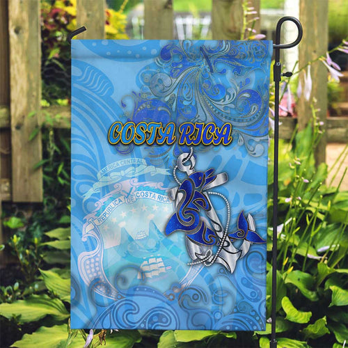 Ocean Spirit of Costa Rica Garden Flag Anchored in Costa Rican Pride - Aussie Hoodie