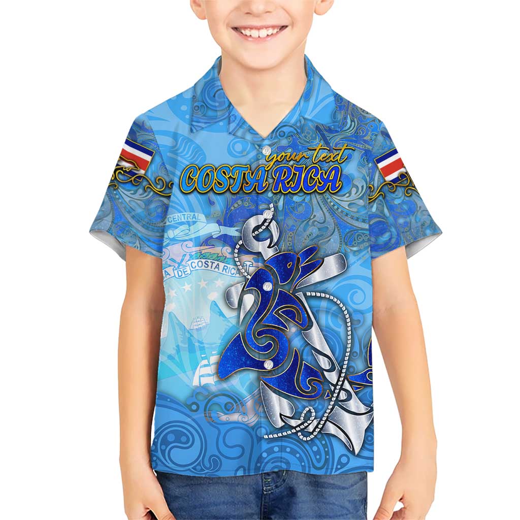 Ocean Spirit of Costa Rica Hawaiian Shirt Anchored in Costa Rican Pride - Aussie Hoodie