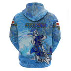 Ocean Spirit of Costa Rica Hoodie Anchored in Costa Rican Pride - Aussie Hoodie