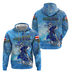 Ocean Spirit of Costa Rica Hoodie Anchored in Costa Rican Pride - Aussie Hoodie
