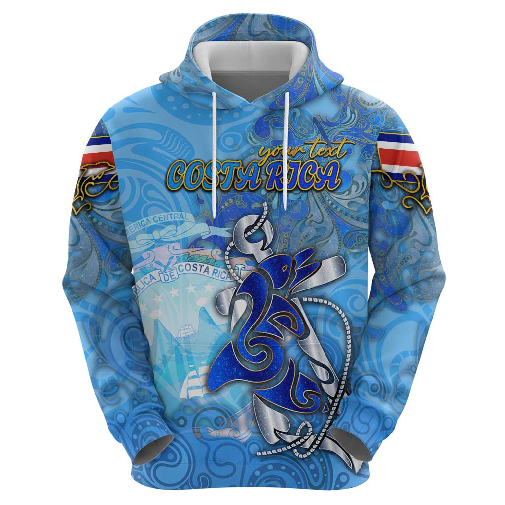 Ocean Spirit of Costa Rica Hoodie Anchored in Costa Rican Pride - Aussie Hoodie
