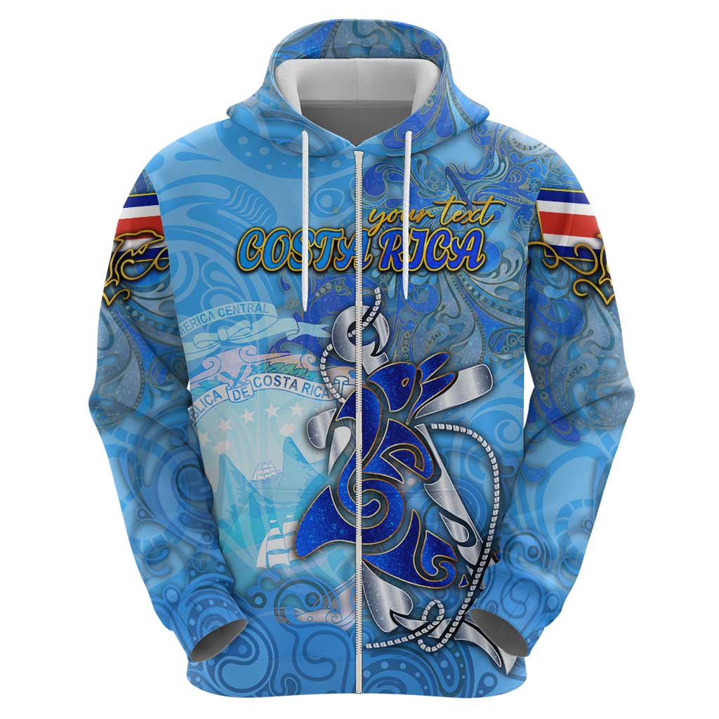 Ocean Spirit of Costa Rica Hoodie Anchored in Costa Rican Pride - Aussie Hoodie