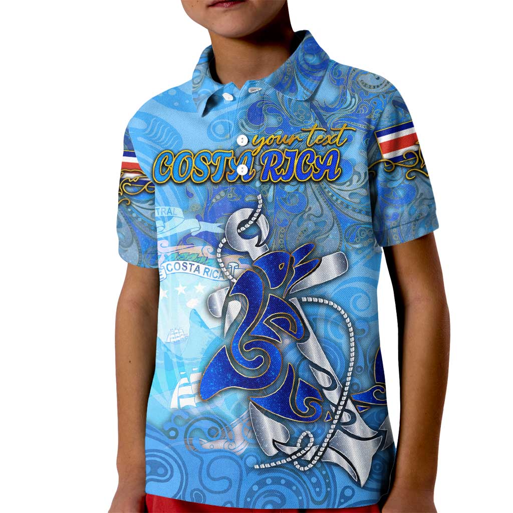Ocean Spirit of Costa Rica Kid Polo Shirt Anchored in Costa Rican Pride - Aussie Hoodie