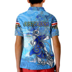Ocean Spirit of Costa Rica Kid Polo Shirt Anchored in Costa Rican Pride - Aussie Hoodie
