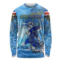 Ocean Spirit of Costa Rica Long Sleeve Shirt Anchored in Costa Rican Pride - Aussie Hoodie