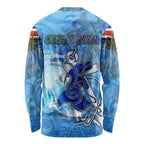 Ocean Spirit of Costa Rica Long Sleeve Shirt Anchored in Costa Rican Pride - Aussie Hoodie