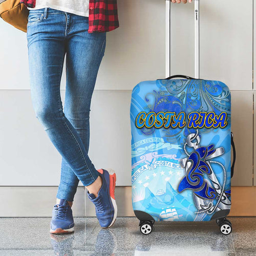 Ocean Spirit of Costa Rica Luggage Cover Anchored in Costa Rican Pride - Aussie Hoodie