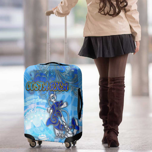 Ocean Spirit of Costa Rica Luggage Cover Anchored in Costa Rican Pride - Aussie Hoodie