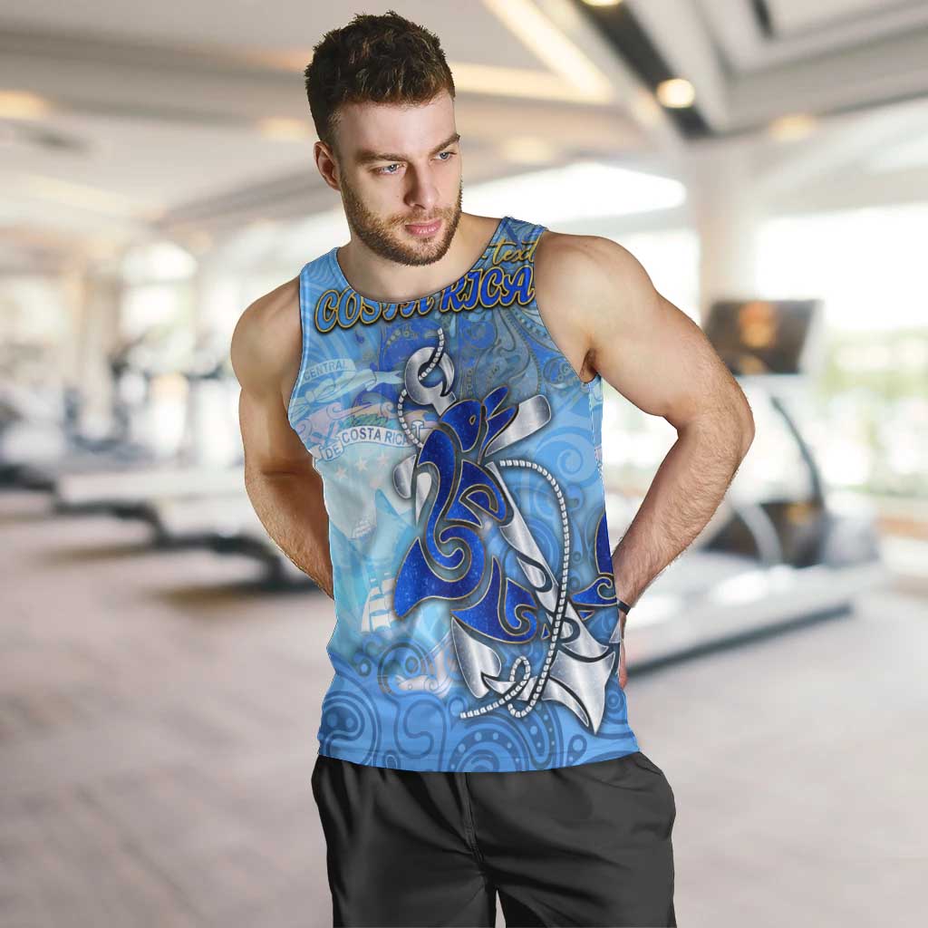 Ocean Spirit of Costa Rica Men Tank Top Anchored in Costa Rican Pride - Aussie Hoodie