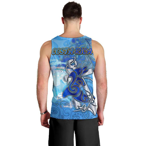 Ocean Spirit of Costa Rica Men Tank Top Anchored in Costa Rican Pride - Aussie Hoodie