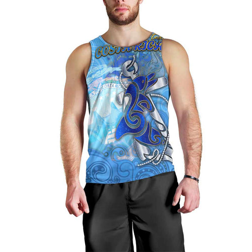 Ocean Spirit of Costa Rica Men Tank Top Anchored in Costa Rican Pride - Aussie Hoodie