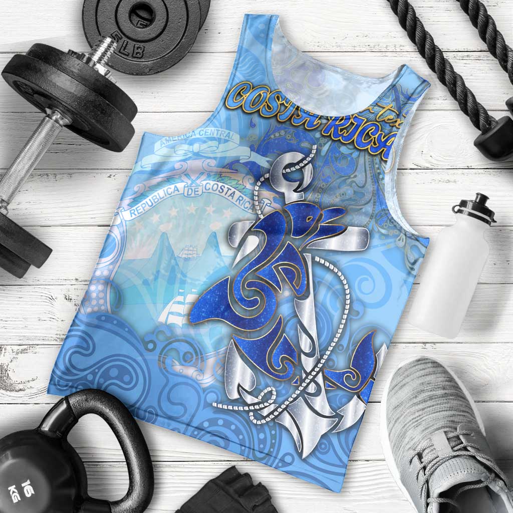 Ocean Spirit of Costa Rica Men Tank Top Anchored in Costa Rican Pride - Aussie Hoodie
