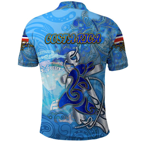 Ocean Spirit of Costa Rica Polo Shirt Anchored in Costa Rican Pride - Aussie Hoodie
