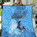 Ocean Spirit of Costa Rica Quilt Anchored in Costa Rican Pride - Aussie Hoodie