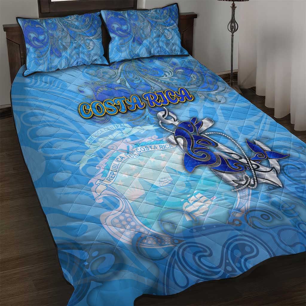 Ocean Spirit of Costa Rica Quilt Bed Set Anchored in Costa Rican Pride - Aussie Hoodie