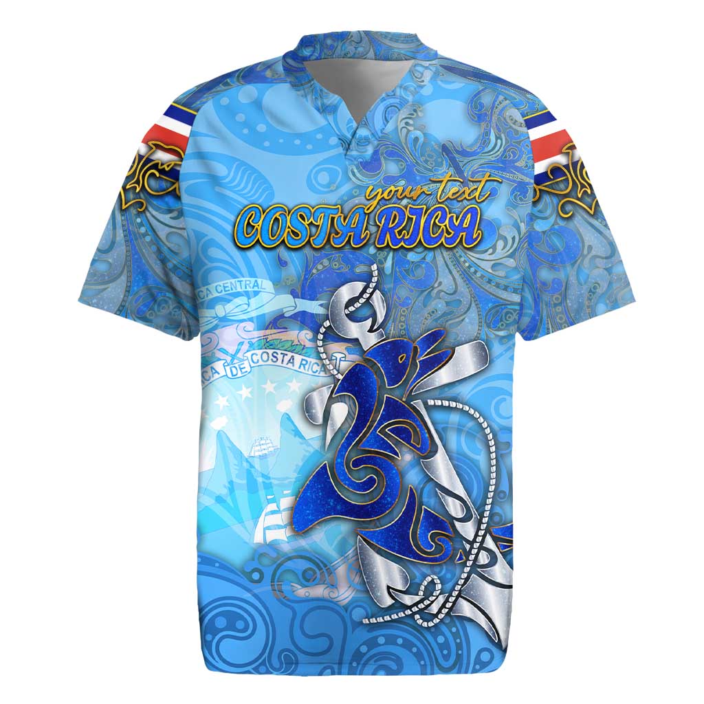 Ocean Spirit of Costa Rica Rugby Jersey Anchored in Costa Rican Pride - Aussie Hoodie