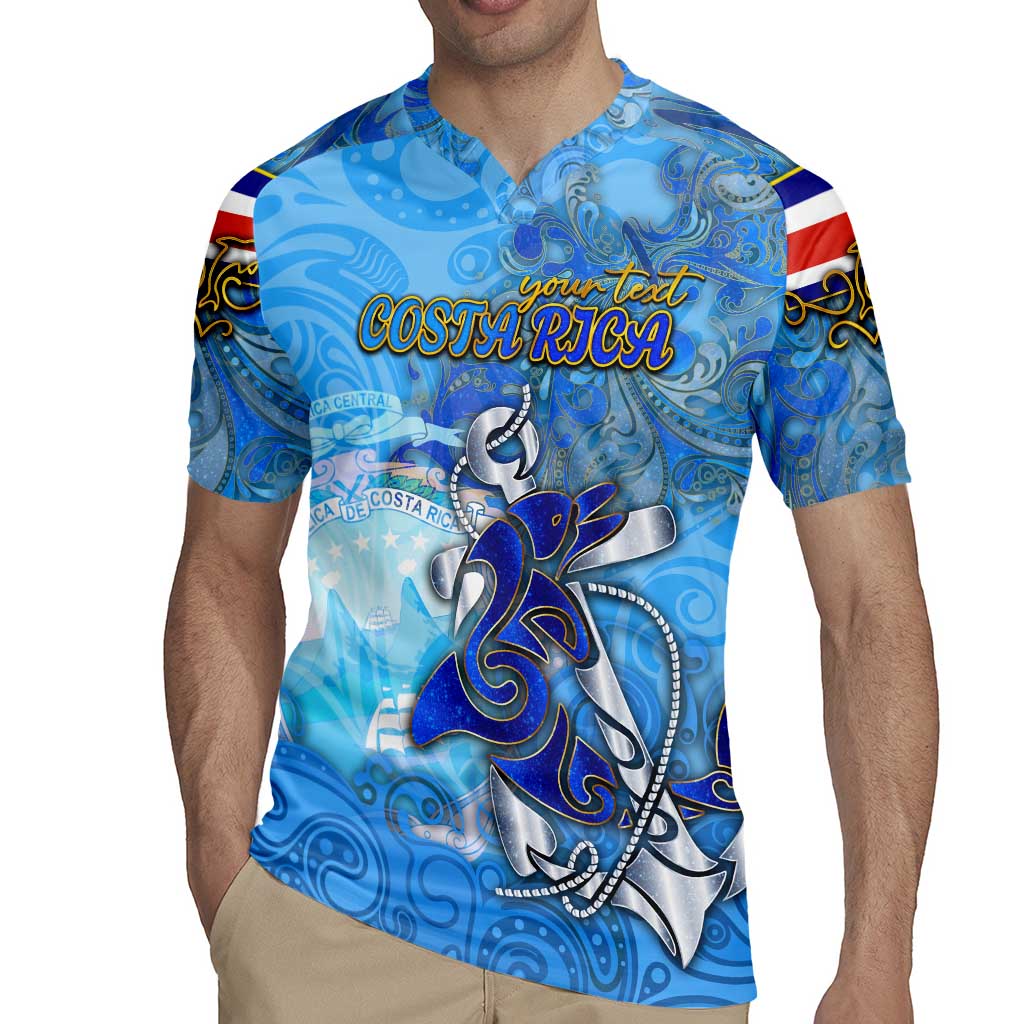 Ocean Spirit of Costa Rica Rugby Jersey Anchored in Costa Rican Pride - Aussie Hoodie