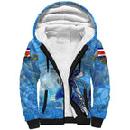 Ocean Spirit of Costa Rica Sherpa Hoodie Anchored in Costa Rican Pride - Aussie Hoodie