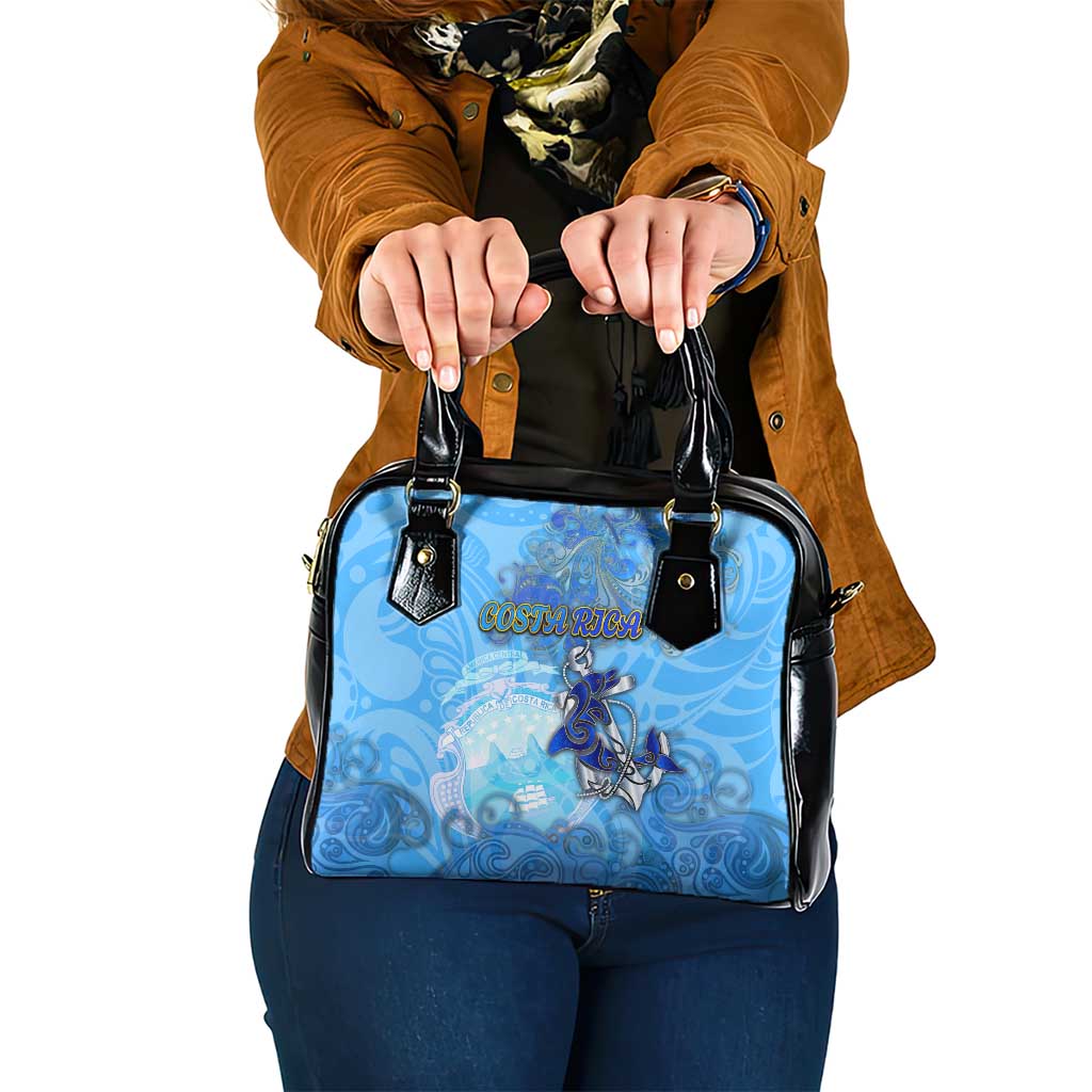 Ocean Spirit of Costa Rica Shoulder Handbag Anchored in Costa Rican Pride - Aussie Hoodie