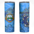 Ocean Spirit of Costa Rica Skinny Tumbler Anchored in Costa Rican Pride - Aussie Hoodie
