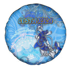 Ocean Spirit of Costa Rica Spare Tire Cover Anchored in Costa Rican Pride - Aussie Hoodie