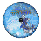 Ocean Spirit of Costa Rica Spare Tire Cover Anchored in Costa Rican Pride - Aussie Hoodie