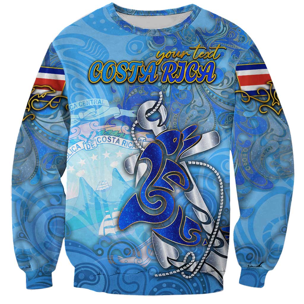 Ocean Spirit of Costa Rica Sweatshirt Anchored in Costa Rican Pride - Aussie Hoodie